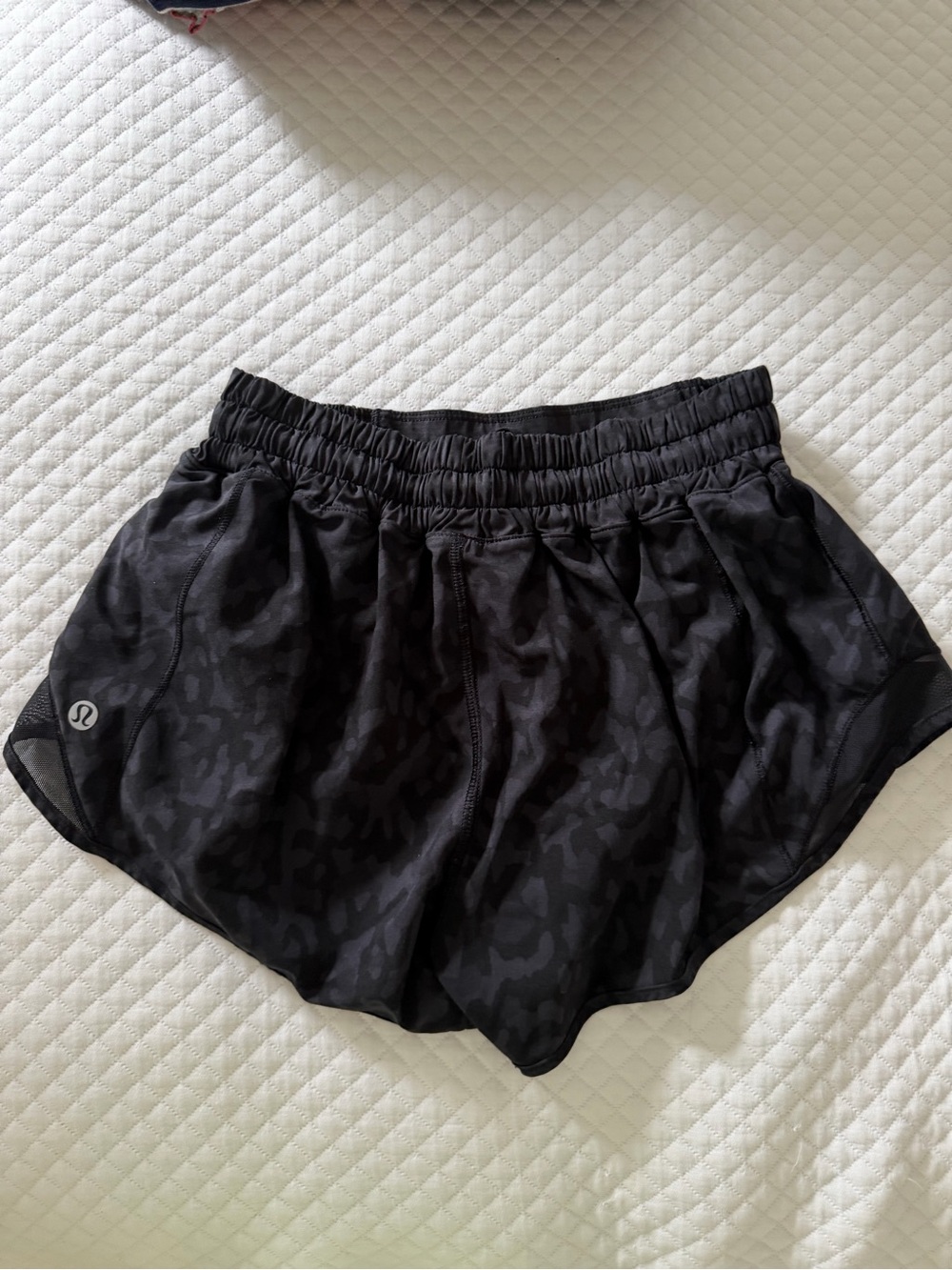 lululemon athletica Black Camo-Print Athletic Shorts